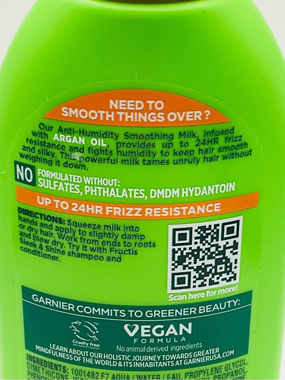 🌼4/$10🌼 Garnier Fructis Anti-Humidity Smoothing Milk Hair Treatment  - 5.1 fl oz